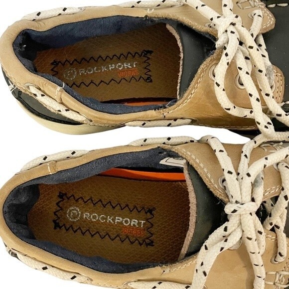 Rockport Works Women’s Sailing Club Slip Resistant Steel Toe Work Shoes Size 8 - Picture 9 of 11